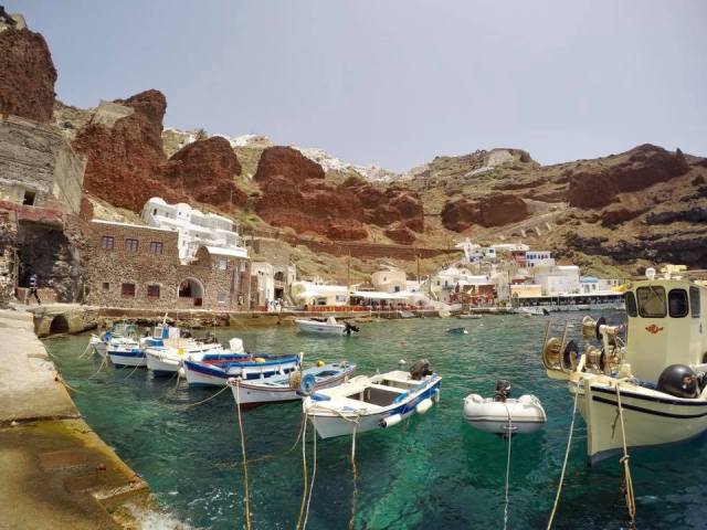 Port Amoudi Greece Santorini